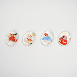 Medetamono 4 Pattern Chopstick Rest Set