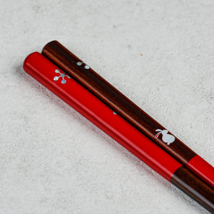 Japanese Hashi Ichimatsu Rabbit Style - Red