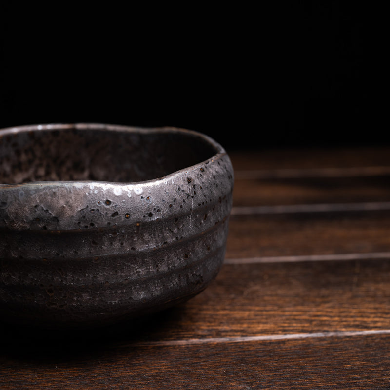 Matcha Bowl Golden Crystal Flower