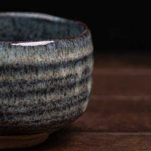 Matcha Bowl Blue-Grey Flow