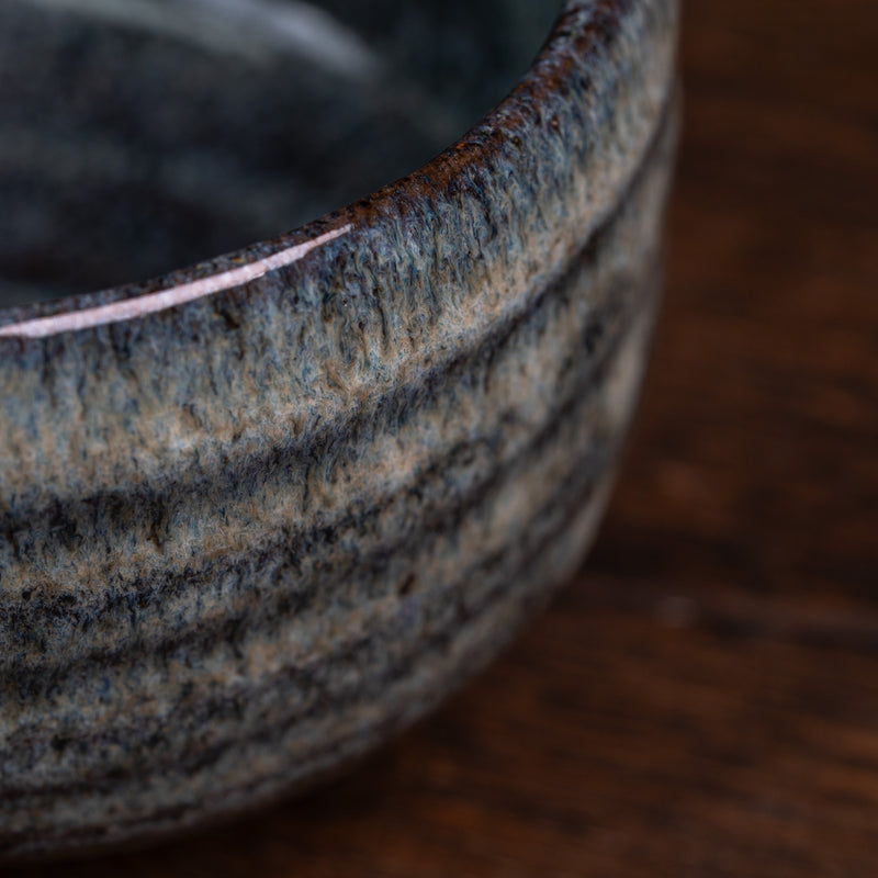 Matcha Bowl Blue-Grey Flow