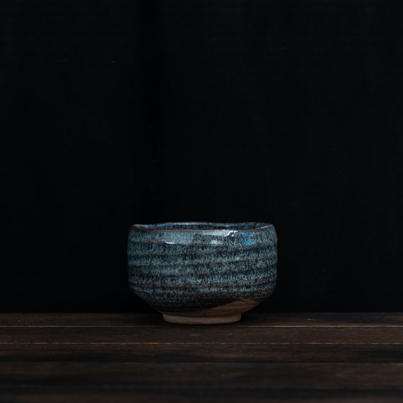 Matcha Bowl Blue-Grey Flow