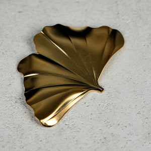 Hutlery Gold Ginkgo Leaf Chopstick Rest