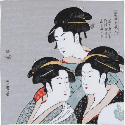 48 Ukiyo-e - Three Beauties Of The Present Day Gray