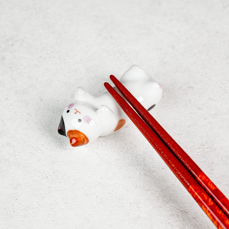 Artist Neko Chopstick Rest Cutie Collection - Three Flower Cat
