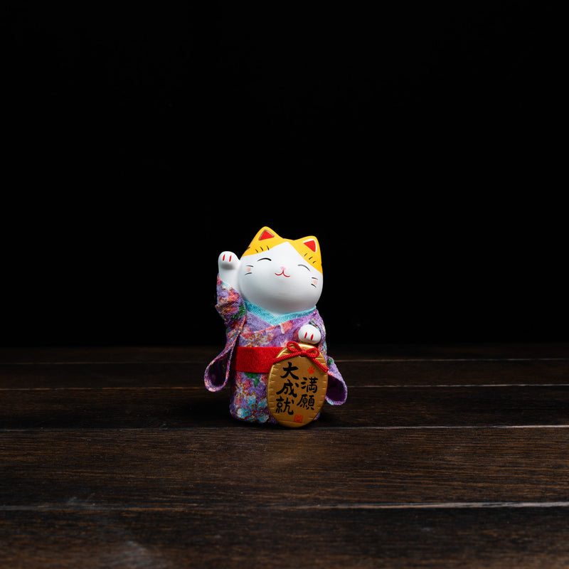 Chirimen Koban Lucky Cat – Wish Fulfilled