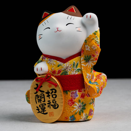 Nishiki Chirimen Fortune Koban Maneki Neko – Prosperity Edition
