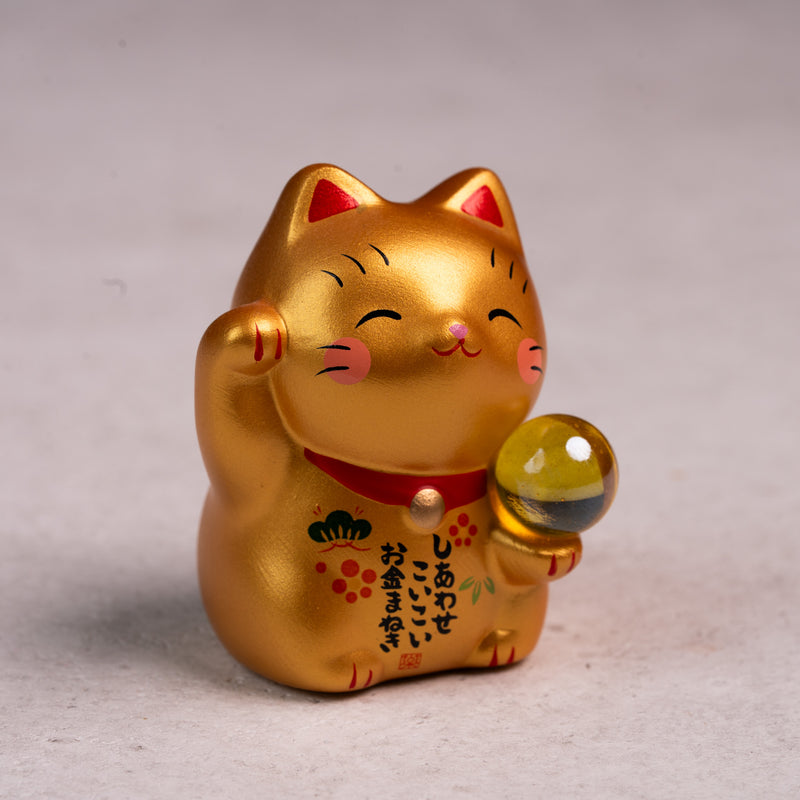 Tamamochi Shiawase Maneki Neko - Gold