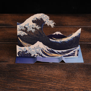 Diorama Message Card - Katsushika Hokusai's 'The Great Wave off Kanagawa'