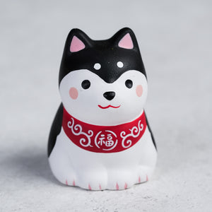 Shiba Inu Lucky Charm Stand - Black