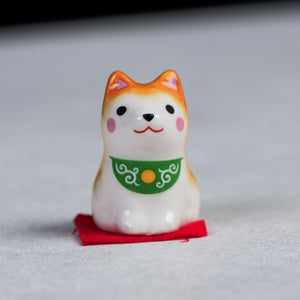 Wan-ko Hiyori Shiba Inu Sitting Figurine Collection - Brown