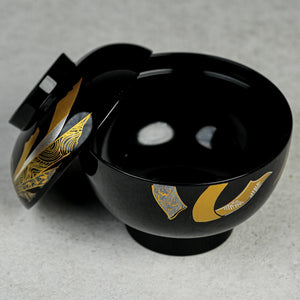 Golden Knot Soup Bowl with Lid