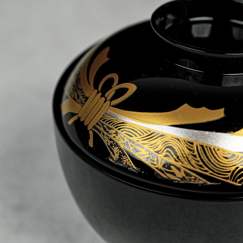 Golden Knot Soup Bowl with Lid