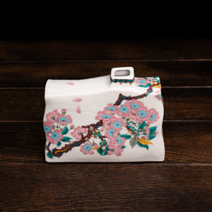 Elegant Weeping Cherry Blossom N5 Single-Bloom Vase