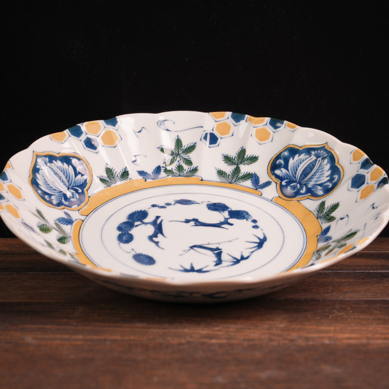 AWASOME 8.0 Deep Plate - Tortoiseshell and Pine Tree Pattern