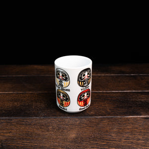 Japanese Culture Yunomi Tea Cups - Fuku Daruma