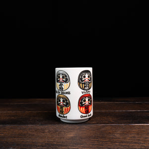 Japanese Culture Yunomi Tea Cups - Fuku Daruma