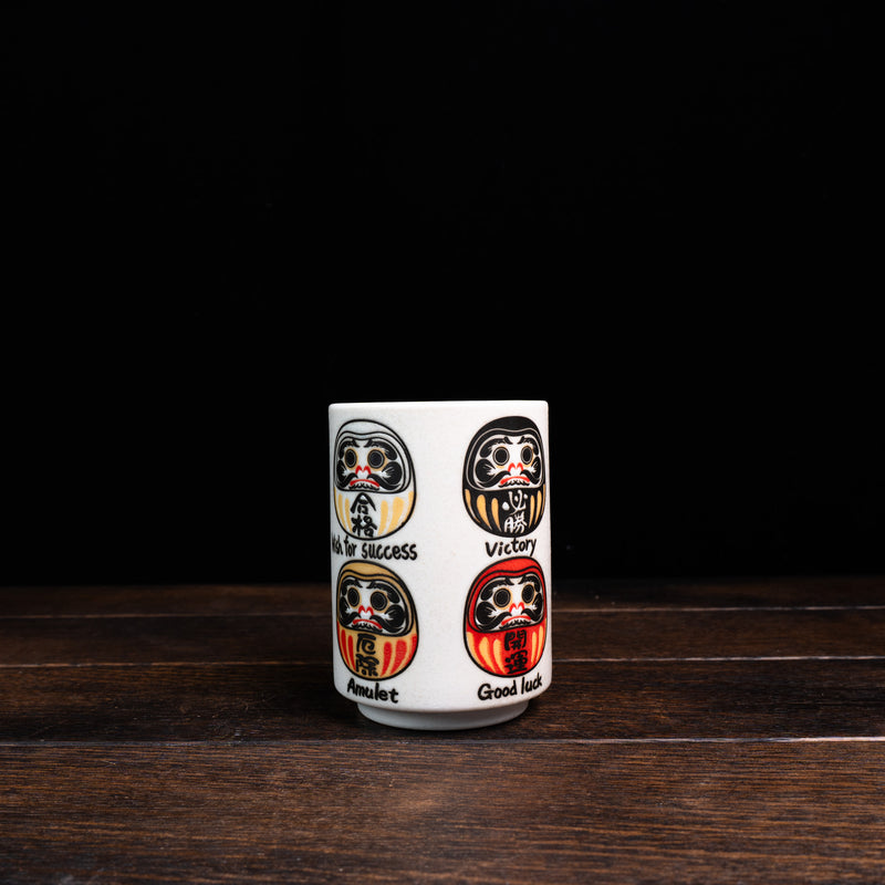 Japanese Culture Yunomi Tea Cups - Fuku Daruma