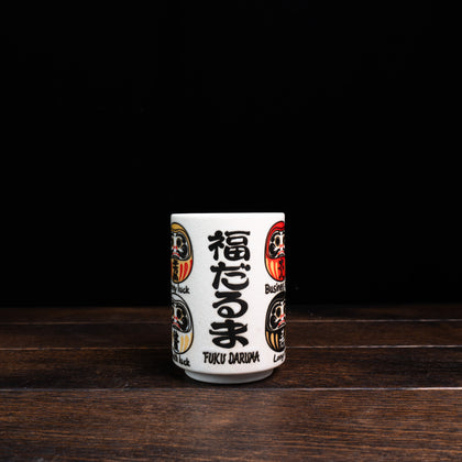 Japanese Culture Yunomi Tea Cups - Fuku Daruma
