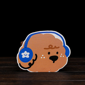 Artist Hand-drawn Large Stickers - Brown Sugar Dog