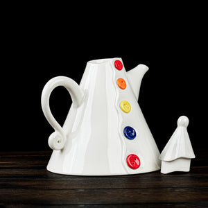 Button-Inspired Tea Pot