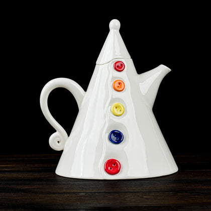 Button-Inspired Tea Pot