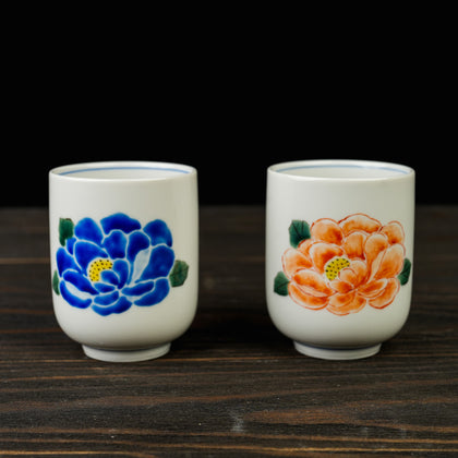 Hand-Painted Tea Cup Set