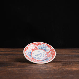 Edo-Style Dinosaur Mini Plate - Flower Dragon