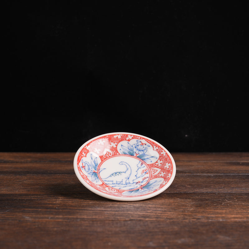 Edo-Style Dinosaur Mini Plate - Flower Dragon