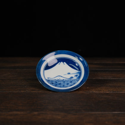 Edo-style Dinosaur Mini Plate - Fuji Dragon