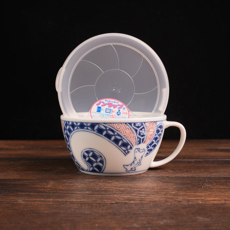 Edo-style Dinosaur Shouzui-ryu Soup Mug with Lid