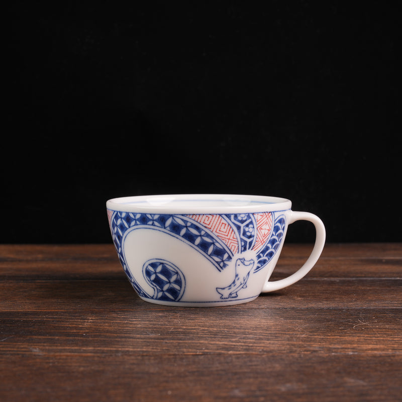 Edo-style Dinosaur Shouzui-ryu Soup Mug with Lid
