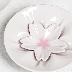 Sakura Appetizer Dish Duo – White & Pink