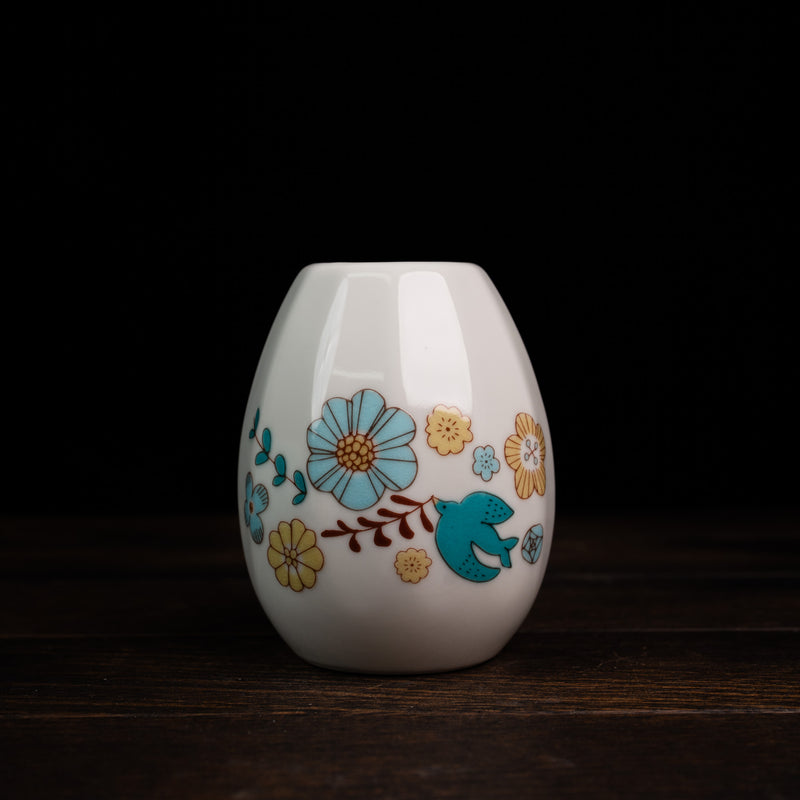 Hana-Tori Ichirin Vase - Blue