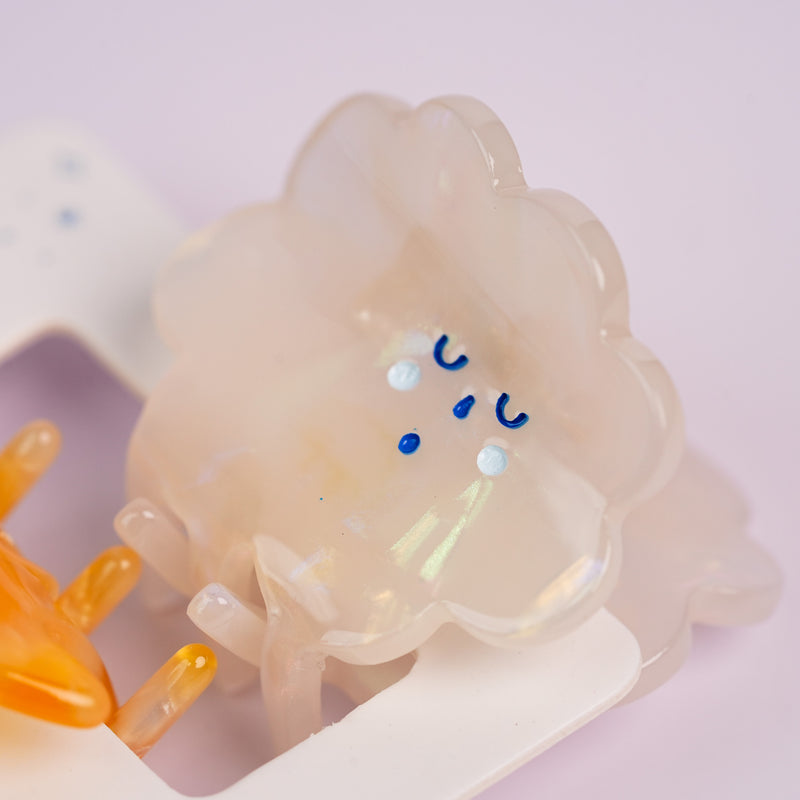 Cloud & Star Hair Claw Clips