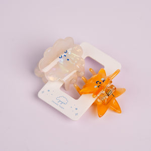 Cloud & Star Hair Claw Clips
