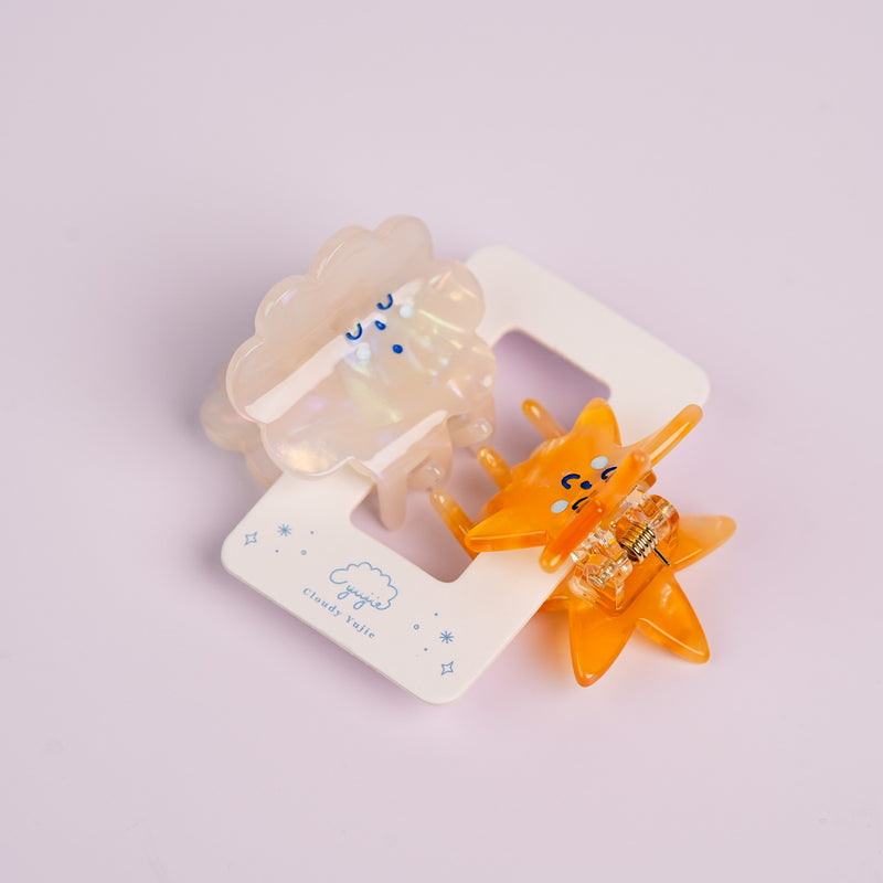 Cloud & Star Hair Claw Clips