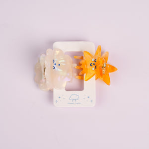 Cloud & Star Hair Claw Clips
