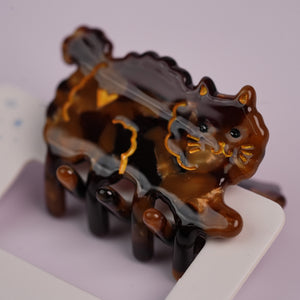 Grandma's Tabby Cat Claw Clip - Small