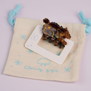 Grandma's Tabby Cat Claw Clip - Small