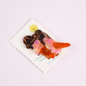 Ice Cream Melting Hair Clips - Berry Chocolate