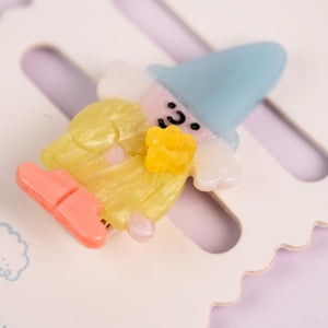 Dwarf Old Lady Duckbill Hair Clips