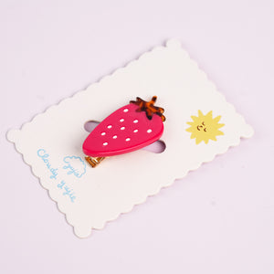 Strawberry Chocolate Duckbill Hair Clips