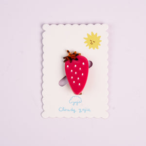 Strawberry Chocolate Duckbill Hair Clips