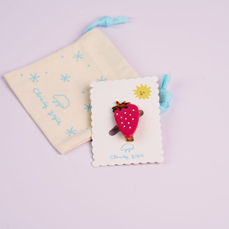 Strawberry Chocolate Duckbill Hair Clips
