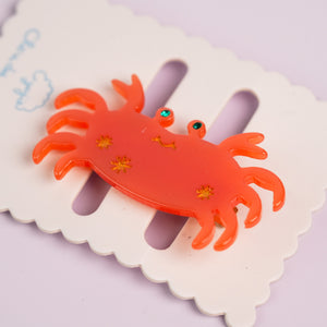 Ocean Series Alligator Hair Clip - Crab