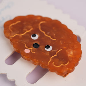 Puppy Alligator Hair Clips - Poodle Teddy