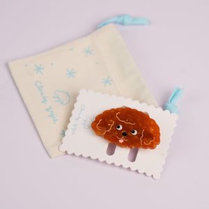Puppy Alligator Hair Clips - Poodle Teddy