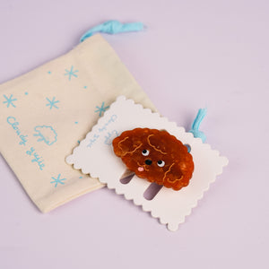 Puppy Alligator Hair Clips - Poodle Teddy