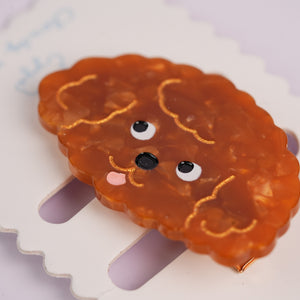 Puppy Alligator Hair Clips - Poodle Teddy